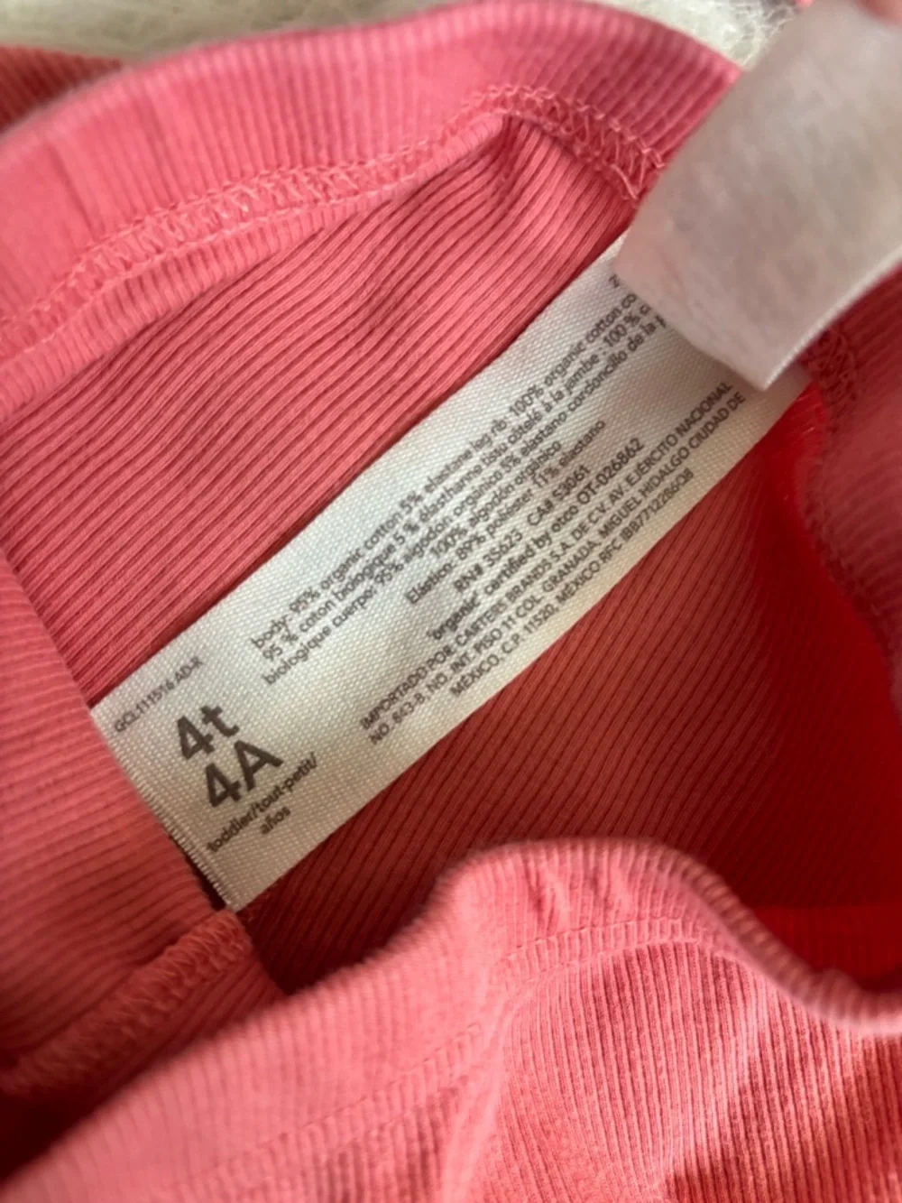 Little Planet Coral Pink Ribbed Short Sleeve Pajama Set